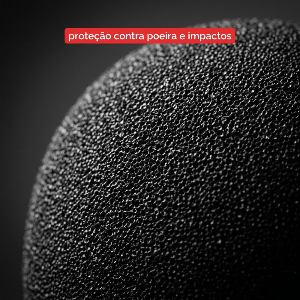 Espuma Protetora para Microfone e Gravação de Voz