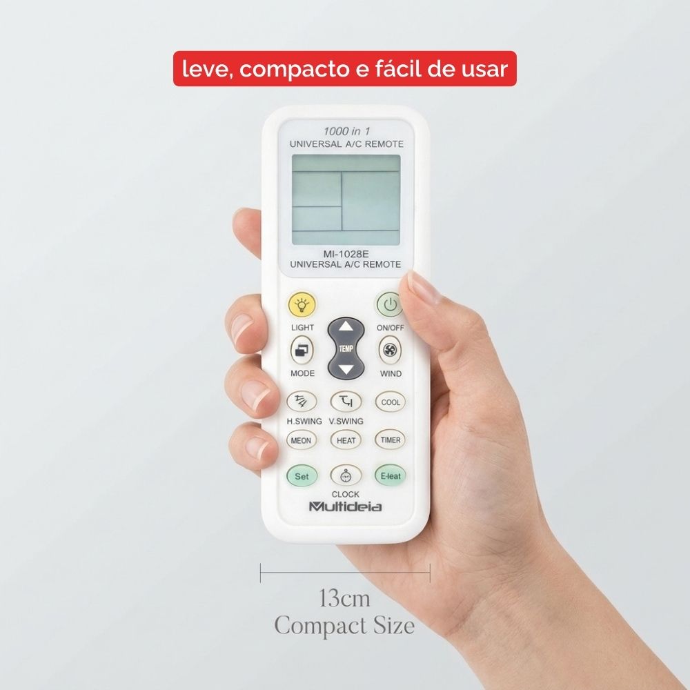 Controle Remoto Universal para Ar-Condicionado Multideia