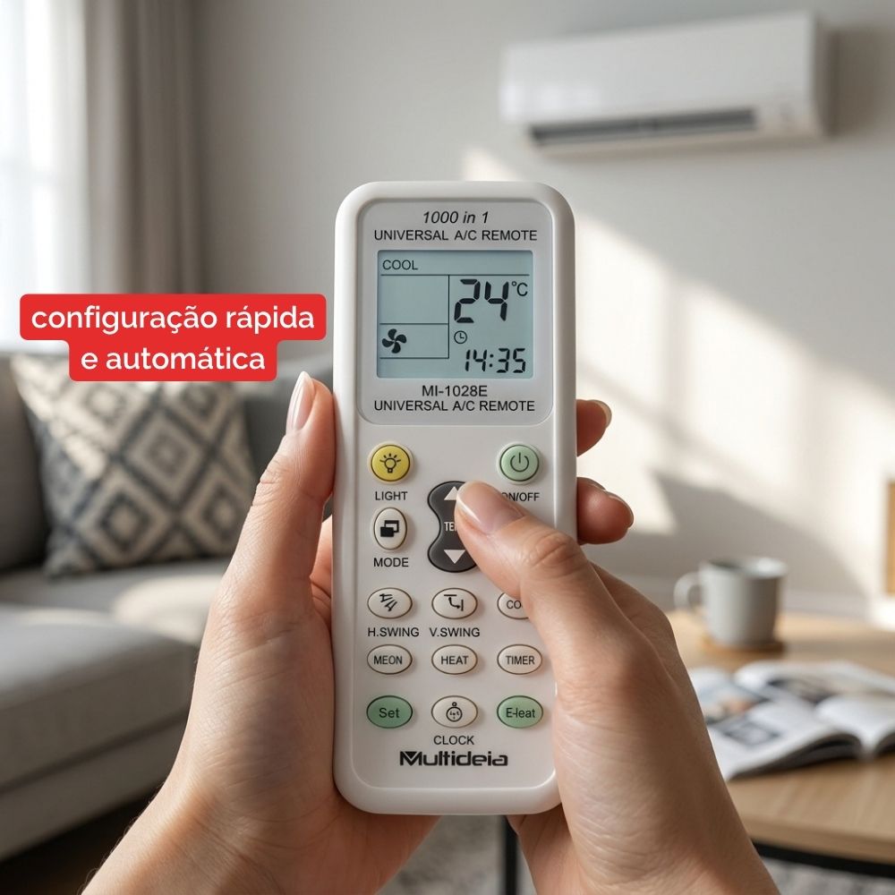 Controle Remoto Universal para Ar-Condicionado Multideia