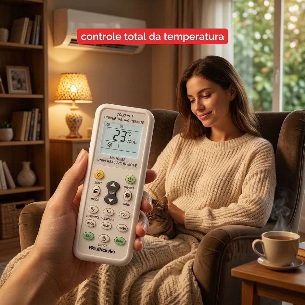 Controle Remoto Universal para Ar-Condicionado Multideia
