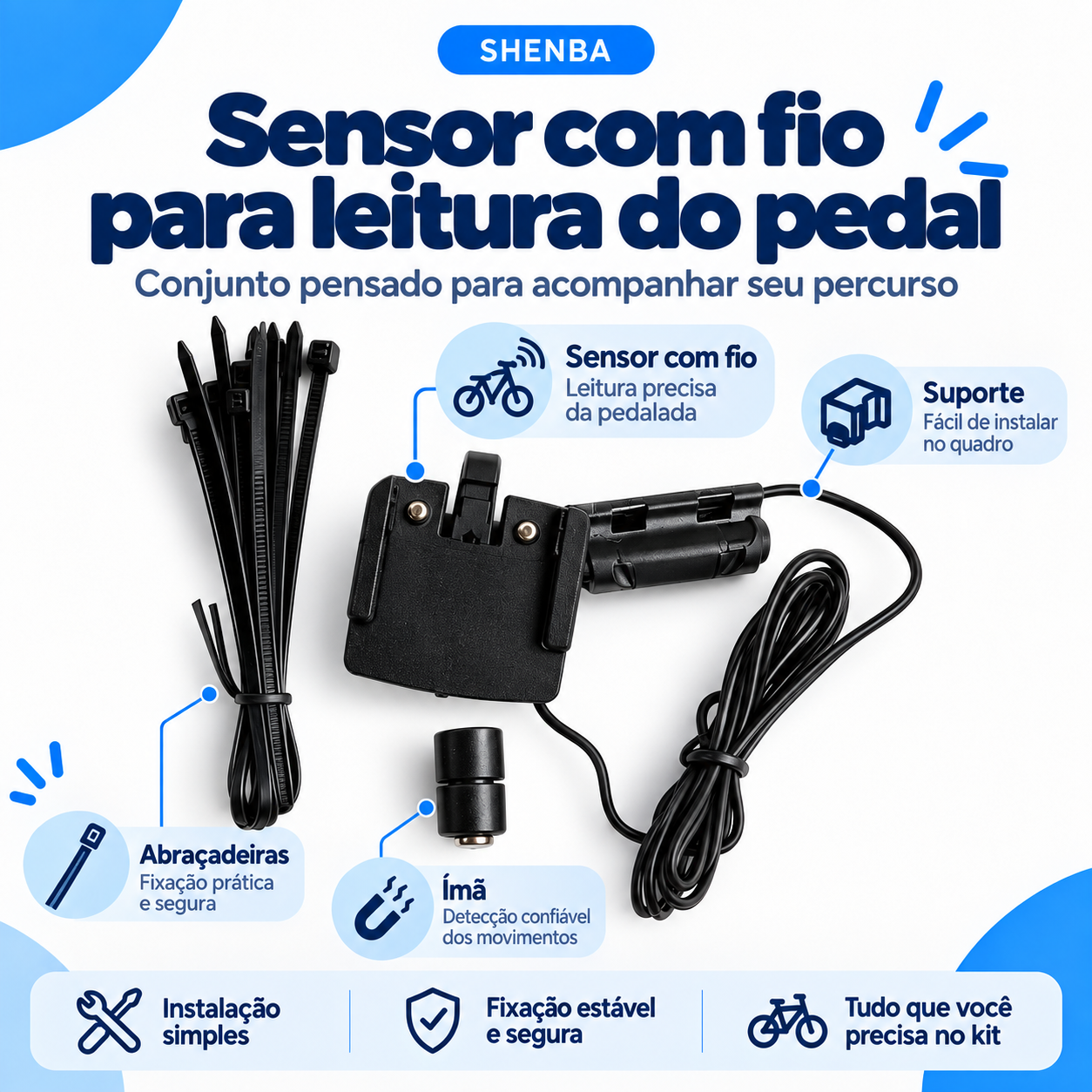 Odômetro Shenba para Bicicleta e Monitoramento de Percurso